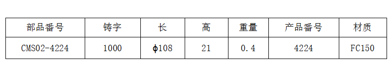 水泵轴承盖